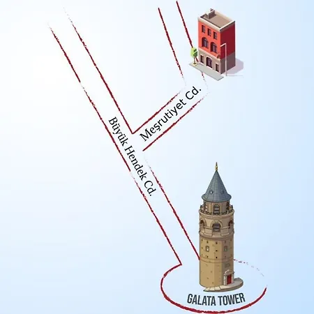 Charming Flat Retro Design Ac Galata اسطنبول