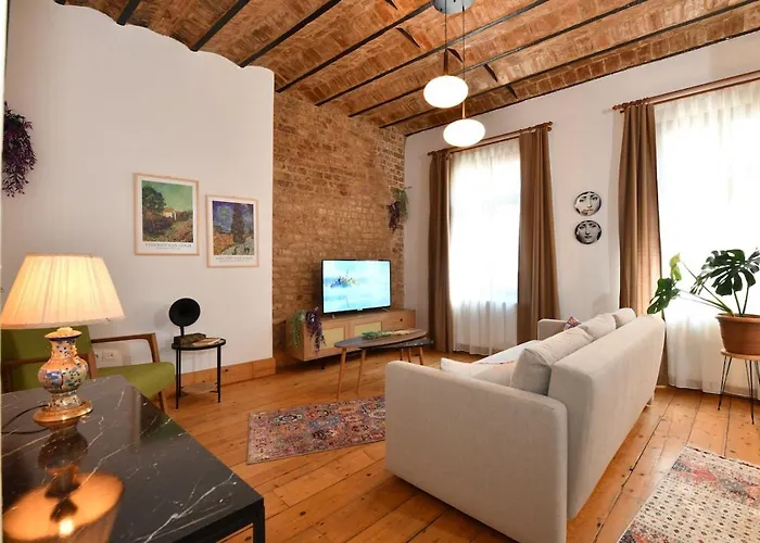 Charming Flat Retro Design Ac Galata Apartmán